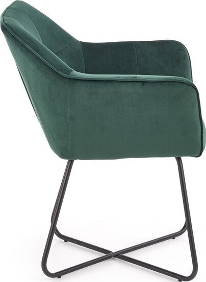 Kitchen Chair K377 | size: Width: 60cm, Height: 81cm, Depth: 62cm | color: Green | image: 3 | variant: 1003184