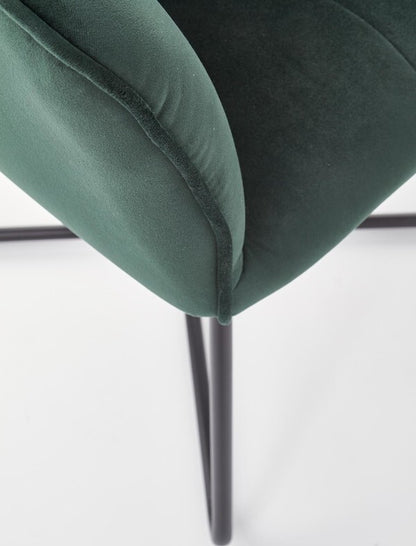 Kitchen Chair K377 | size: Width: 60cm, Height: 81cm, Depth: 62cm | color: Green | image: 5 | variant: 1003184