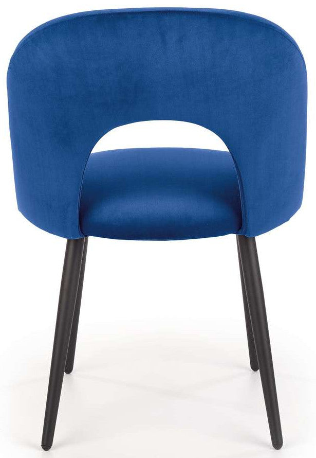 Kitchen Chair K384 | size: Width: 54cm, Height: 84cm, Depth: 57cm | color: Blue | image: 3 | variant: 1003195