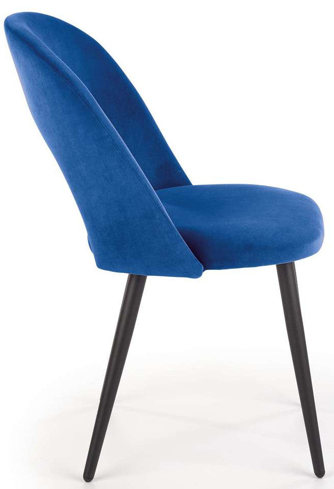Kitchen Chair K384 | size: Width: 54cm, Height: 84cm, Depth: 57cm | color: Blue | image: 4 | variant: 1003195