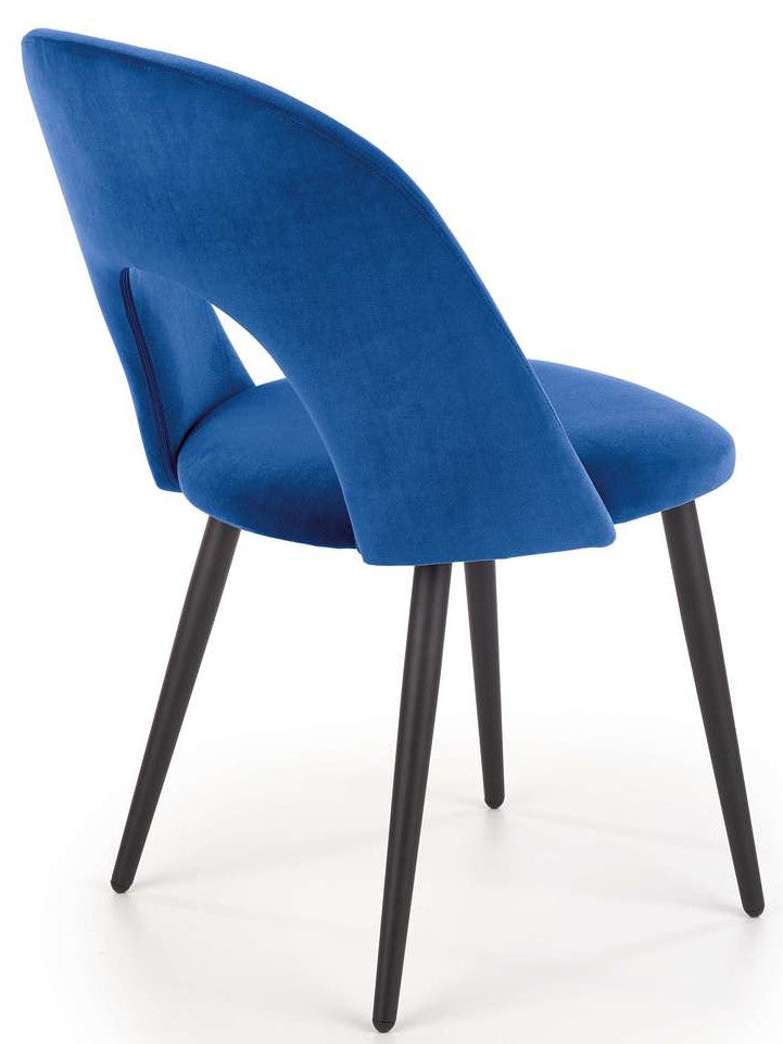 Kitchen Chair K384 | size: Width: 54cm, Height: 84cm, Depth: 57cm | color: Blue | image: 5 | variant: 1003195