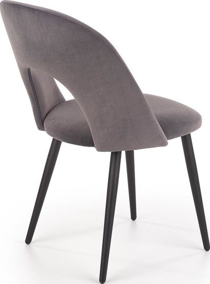 Kitchen Chair K384 | size: Width: 54cm, Height: 84cm, Depth: 57cm | color: Gray | image: 2 | variant: 1003193