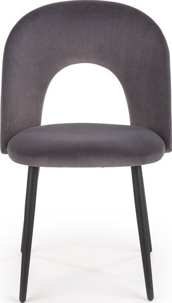 Kitchen Chair K384 | size: Width: 54cm, Height: 84cm, Depth: 57cm | color: Gray | image: 4 | variant: 1003193