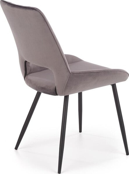 Kitchen Chair K404 | size: Width: 52cm, Height: 88cm, Depth: 58cm | color: Gray | image: 2 | variant: 1003221