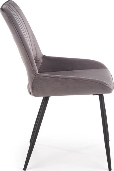 Kitchen Chair K404 | size: Width: 52cm, Height: 88cm, Depth: 58cm | color: Gray | image: 3 | variant: 1003221