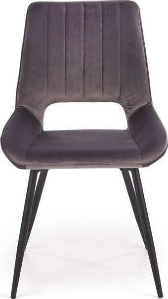 Kitchen Chair K404 | size: Width: 52cm, Height: 88cm, Depth: 58cm | color: Gray | image: 4 | variant: 1003221