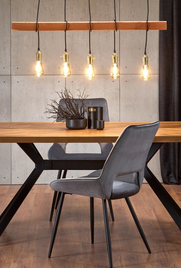 Kitchen Chair K404 | size: Width: 52cm, Height: 88cm, Depth: 58cm | color: Gray | image: 7 | variant: 1003221
