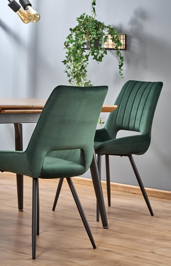 Kitchen Chair K404 | size: Width: 52cm, Height: 88cm, Depth: 58cm | color: Green | image: 6 | variant: 1003220
