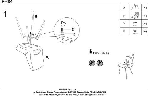 Kitchen Chair K404 | size: Width: 52cm, Height: 88cm, Depth: 58cm | color: Green | image: 9 | variant: 1003220