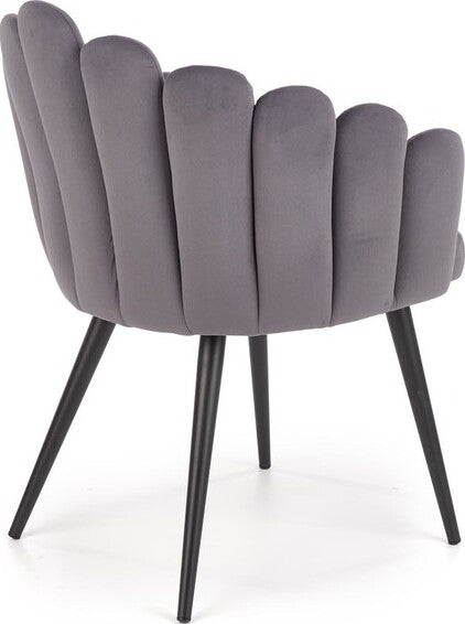 Kitchen Chair K410 | size: Width: 62cm, Height: 85cm, Depth: 62cm | color: Gray | image: 3 | variant: 1003225
