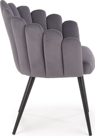 Kitchen Chair K410 | size: Width: 62cm, Height: 85cm, Depth: 62cm | color: Gray | image: 4 | variant: 1003225