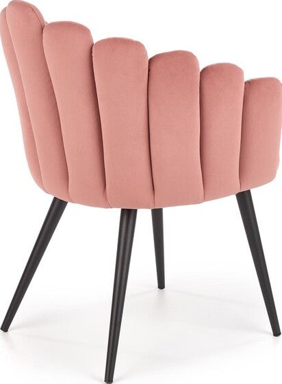 Kitchen Chair K410 | size: Width: 62cm, Height: 85cm, Depth: 62cm | color: Pink | image: 3 | variant: 1003223