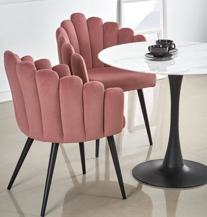 Kitchen Chair K410 | size: Width: 62cm, Height: 85cm, Depth: 62cm | color: Pink | image: 6 | variant: 1003223