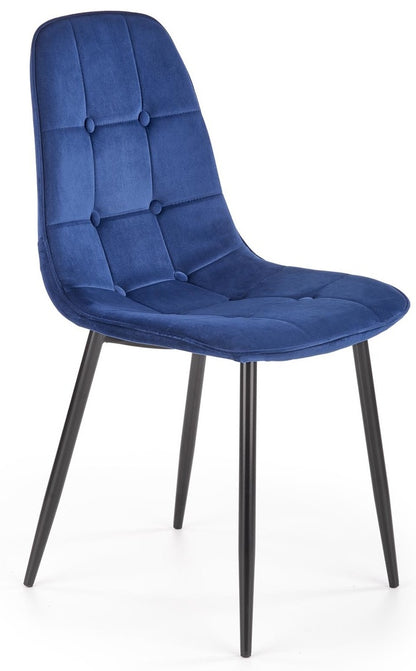 Kitchen Chair K417 | size: Width: 44cm, Height: 87cm, Depth: 56cm | color: Blue | image: 0 | variant: 1003241