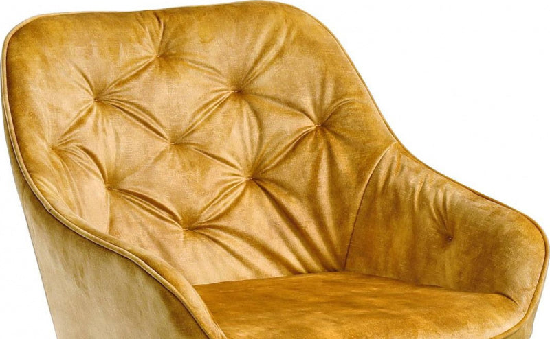 Kitchen Chair K418 | size: Width: 56cm, Height: 81cm, Depth: 65cm | color: Yellow | image: 2 | variant: 1012314