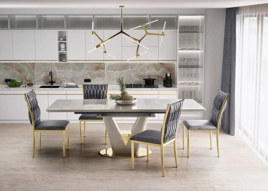 Kitchen Chair K436 | size: Width: 48cm, Height: 94cm, Depth: 55cm | color: Gray | image: 7 | variant: 1003276