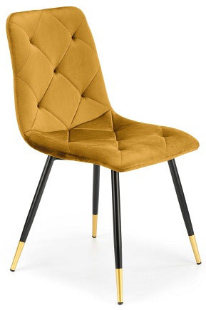 Kitchen Chair K438 | size: Width: 45cm, Height: 86cm, Depth: 50cm | color: Yellow | image: 1 | variant: 1003924