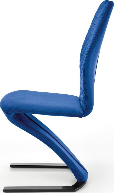 Kitchen Chair K442 | size: Width: 46cm, Height: 102cm, Depth: 61cm | color: Blue | image: 2 | variant: 1003285
