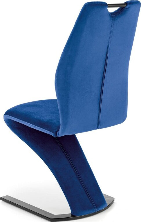 Kitchen Chair K442 | size: Width: 46cm, Height: 102cm, Depth: 61cm | color: Blue | image: 3 | variant: 1003285