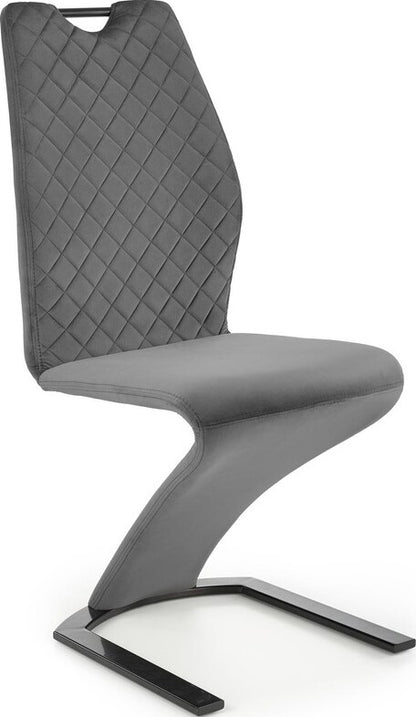 Kitchen Chair K442 | size: Width: 46cm, Height: 102cm, Depth: 61cm | color: Gray | image: 1 | variant: 1003283