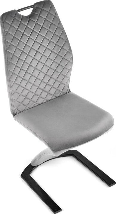Kitchen Chair K442 | size: Width: 46cm, Height: 102cm, Depth: 61cm | color: Gray | image: 3 | variant: 1003283