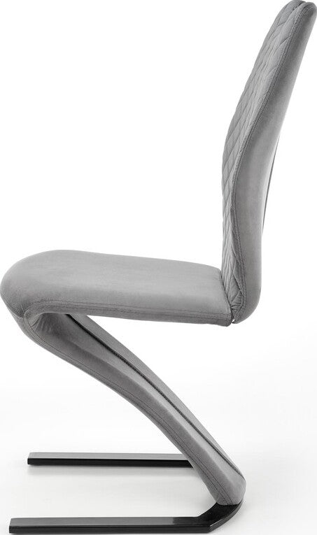 Kitchen Chair K442 | size: Width: 46cm, Height: 102cm, Depth: 61cm | color: Gray | image: 5 | variant: 1003283