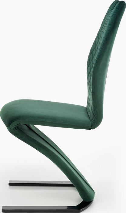 Kitchen Chair K442 | size: Width: 46cm, Height: 102cm, Depth: 61cm | color: Green | image: 4 | variant: 1003282