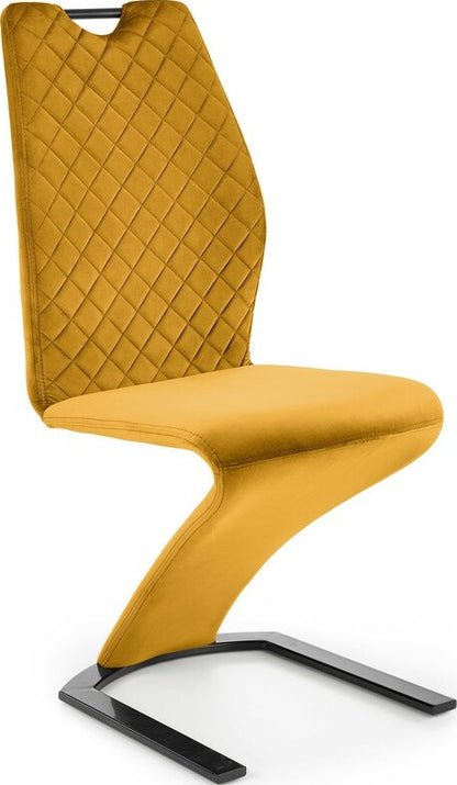 Kitchen Chair K442 | size: Width: 46cm, Height: 102cm, Depth: 61cm | color: Yellow | image: 1 | variant: 1003284
