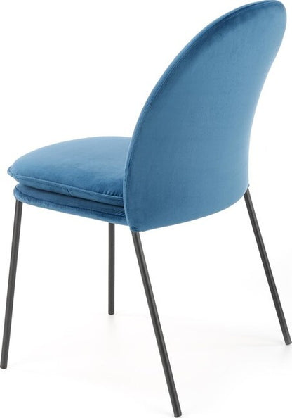 Kitchen Chair K443 | size: Width: 50cm, Height: 84cm, Depth: 58cm | color: Blue | image: 6 | variant: 1003289