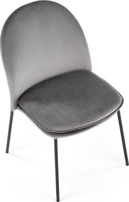 Kitchen Chair K443 | size: Width: 50cm, Height: 84cm, Depth: 58cm | color: Gray | image: 3 | variant: 1003287