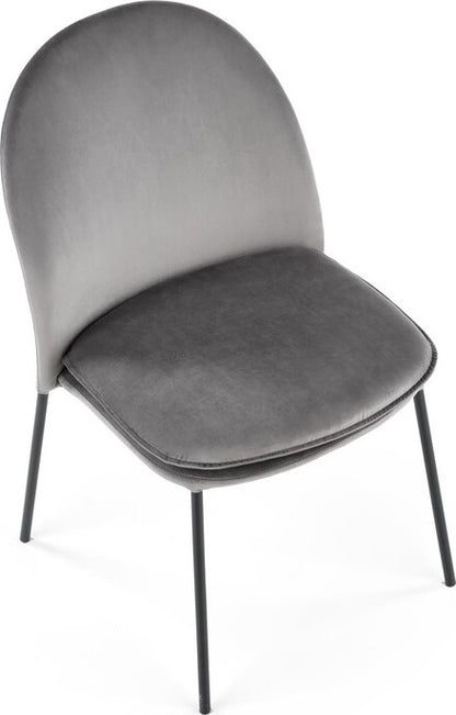 Kitchen Chair K443 | size: Width: 50cm, Height: 84cm, Depth: 58cm | color: Gray | image: 3 | variant: 1003287