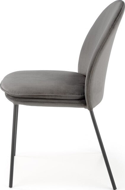 Kitchen Chair K443 | size: Width: 50cm, Height: 84cm, Depth: 58cm | color: Gray | image: 6 | variant: 1003287