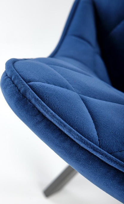 Kitchen Chair K450 | size: Width: 44cm, Height: 85cm, Depth: 58cm | color: Blue | image: 2 | variant: 1003300