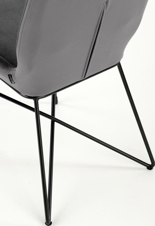 Kitchen Chair K454 | size: Width: 46cm, Height: 83cm, Depth: 55cm | color: Gray | image: 3 | variant: 1003315