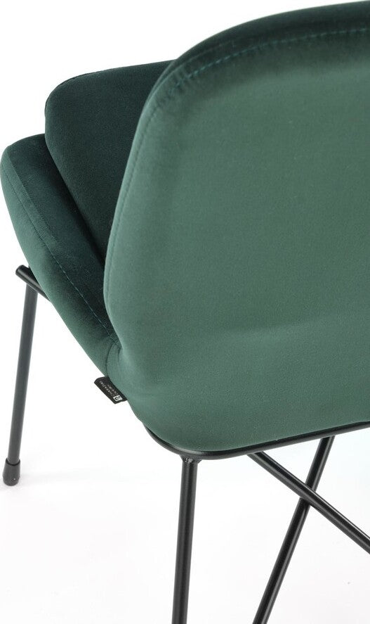 Kitchen Chair K454 | size: Width: 46cm, Height: 83cm, Depth: 55cm | color: Green | image: 2 | variant: 1003316