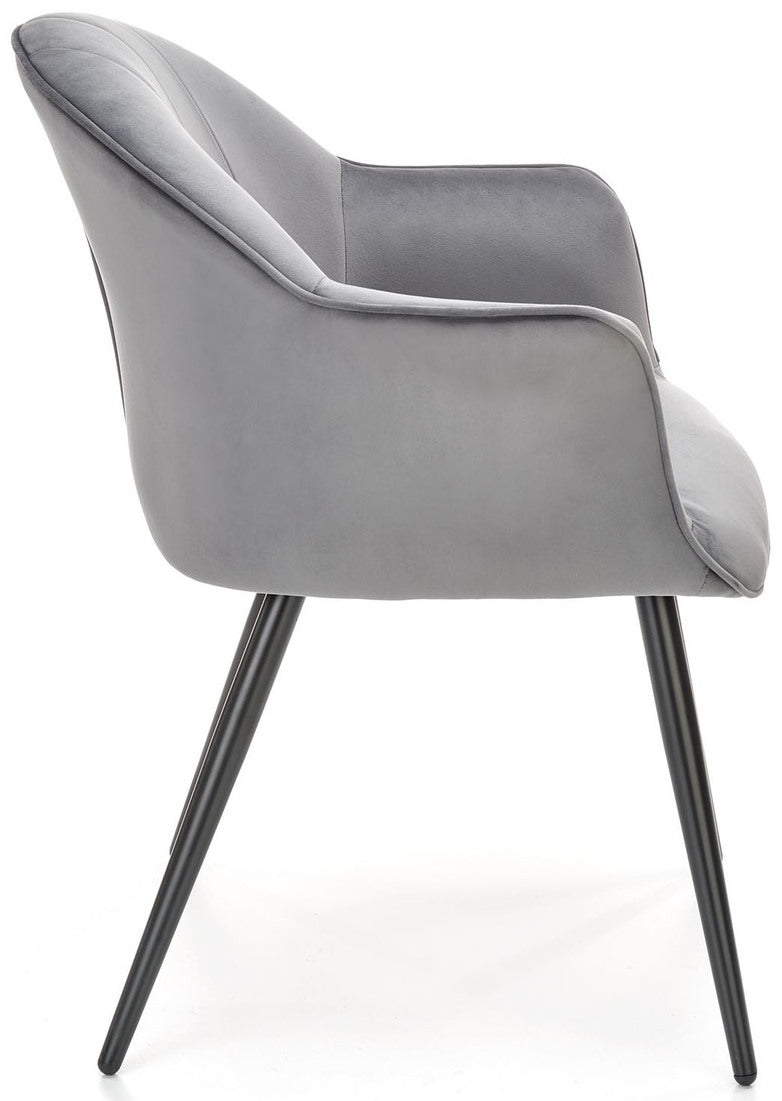 Kitchen Chair K468 | size: Width: 67cm, Height: 84cm, Depth: 62cm | color: Gray | image: 3 | variant: 1003334