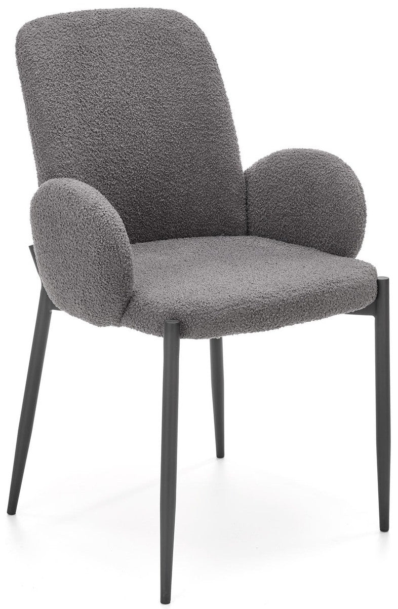 Kitchen Chair K477 | size: Width: 58cm, Height: 89cm, Depth: 58cm | color: Gray | image: 2 | variant: 1003915