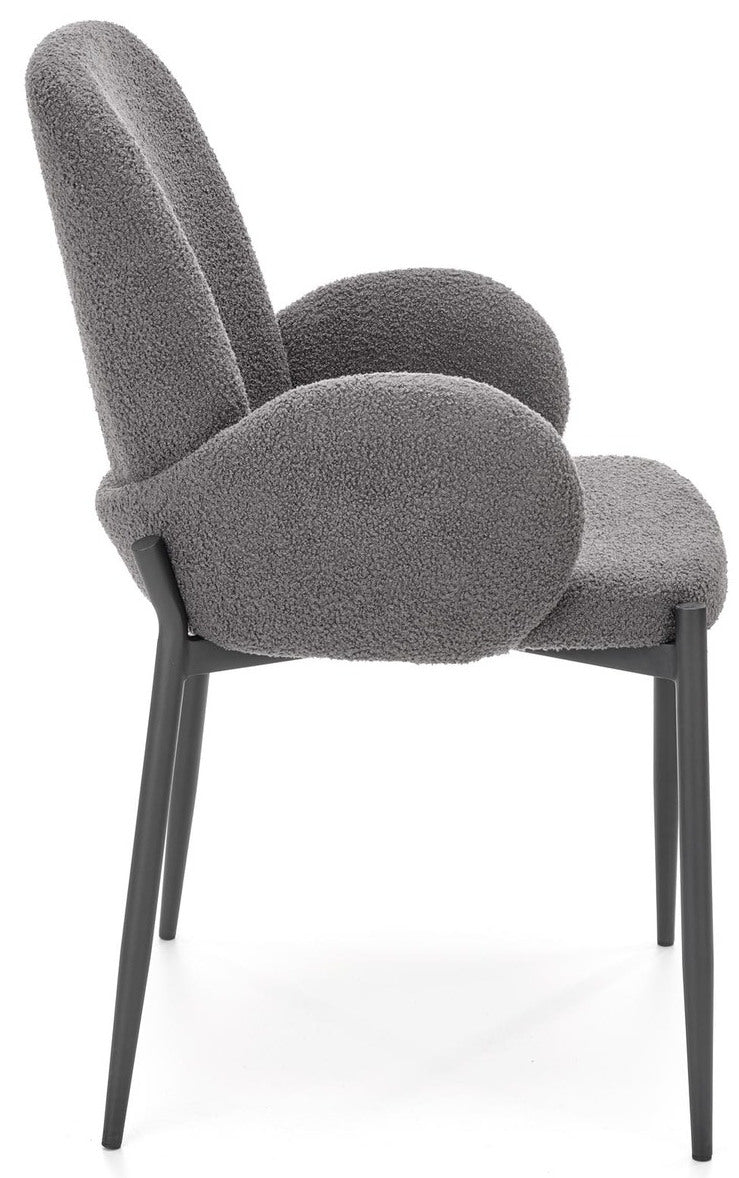 Kitchen Chair K477 | size: Width: 58cm, Height: 89cm, Depth: 58cm | color: Gray | image: 4 | variant: 1003915