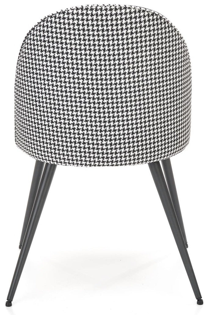 Kitchen Chair K478 | size: Width: 49cm, Height: 84cm, Depth: 54cm | color: White/Black | image: 2 | variant: 1016790