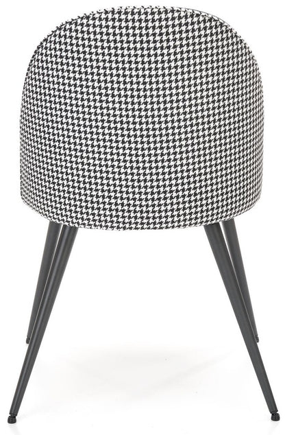 Kitchen Chair K478 | size: Width: 49cm, Height: 84cm, Depth: 54cm | color: White/Black | image: 2 | variant: 1016790