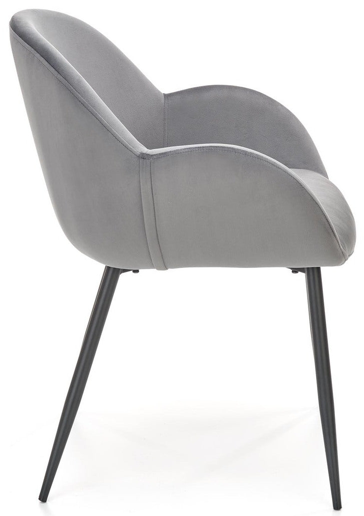 Kitchen Chair K480 | size: Width: 59cm, Height: 79cm, Depth: 59cm | color: Gray | image: 3 | variant: 1016802