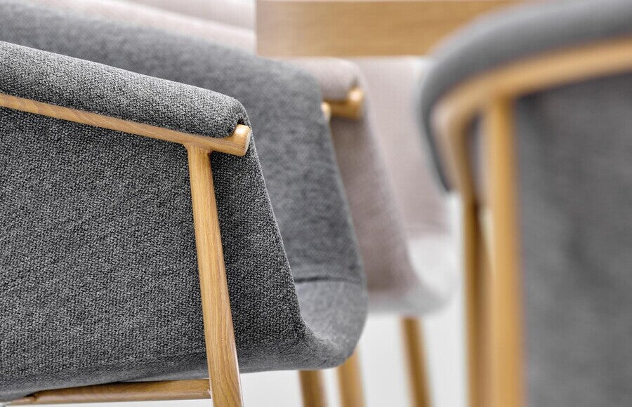 Kitchen Chair K489 | size: Width: 59cm, Height: 80cm, Depth: 56cm | color: Gray | image: 2 | variant: 1003350