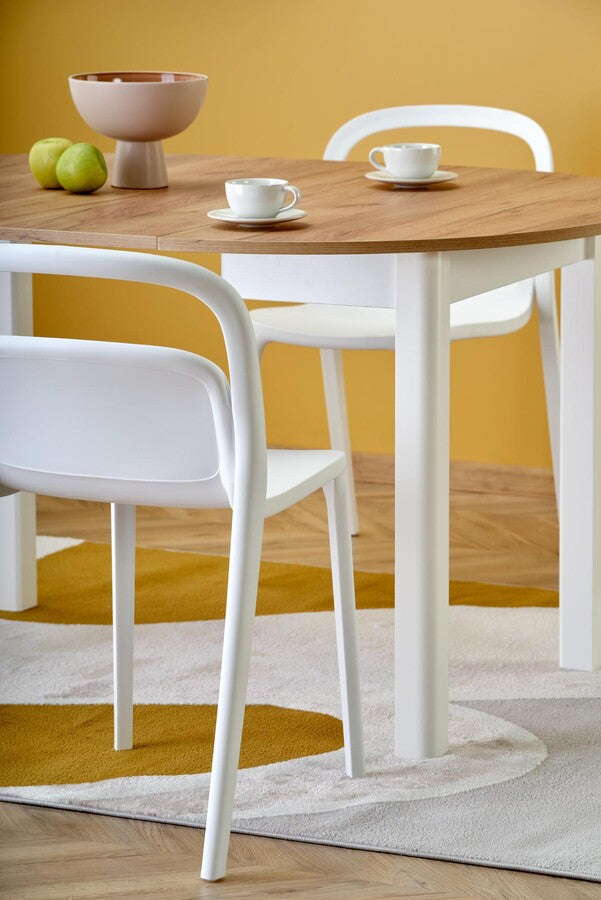 Kitchen Chair K490 | size: Width: 46cm, Height: 80cm, Depth: 55cm | color: White | image: 1 | variant: 1003352