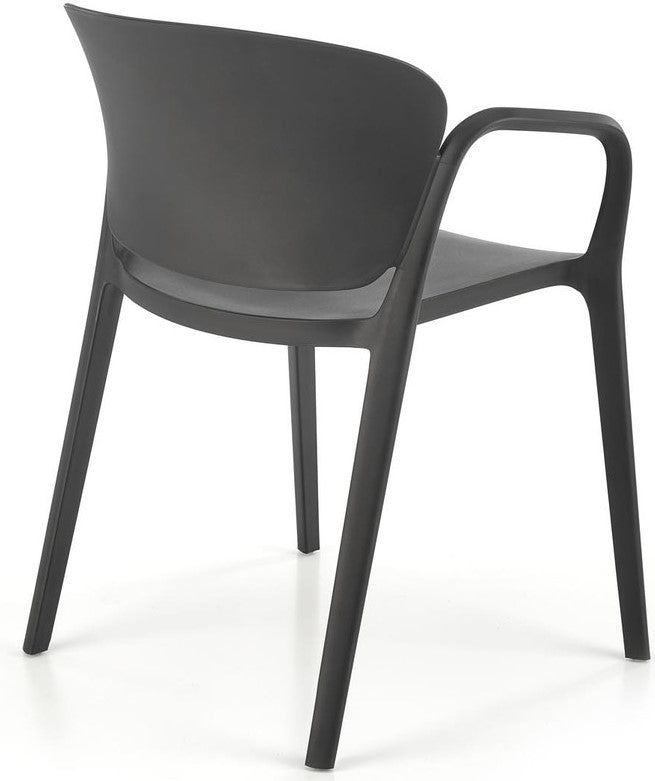 Kitchen Chair K491 | size: Width: 60cm, Height: 76cm, Depth: 56cm | color: Black | image: 1 | variant: 1003357
