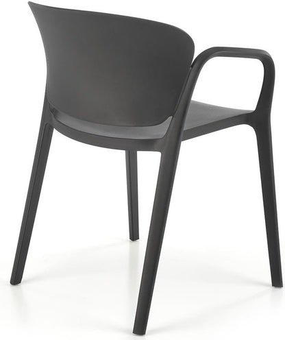 Kitchen Chair K491 | size: Width: 60cm, Height: 76cm, Depth: 56cm | color: Black | image: 1 | variant: 1003357