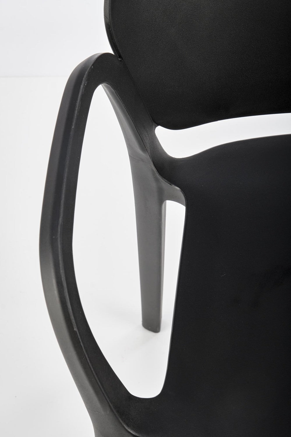 Kitchen Chair K491 | size: Width: 60cm, Height: 76cm, Depth: 56cm | color: Black | image: 3 | variant: 1003357