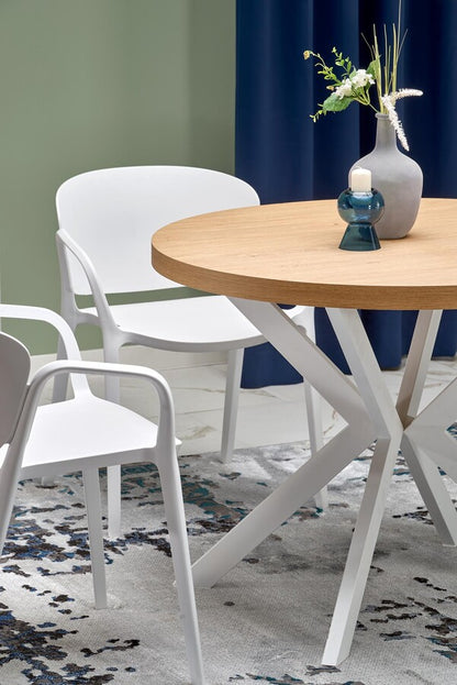 Kitchen Chair K491 | size: Width: 60cm, Height: 76cm, Depth: 56cm | color: White | image: 1 | variant: 1003356