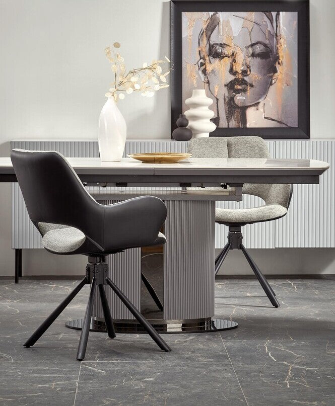 Kitchen Chair K494 | size: Width: 57cm, Height: 85cm, Depth: 59cm | color: Gray | image: 2 | variant: 1012936