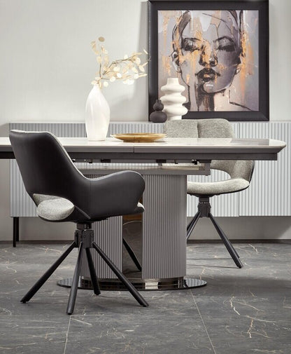Kitchen Chair K494 | size: Width: 57cm, Height: 85cm, Depth: 59cm | color: Gray | image: 2 | variant: 1012936
