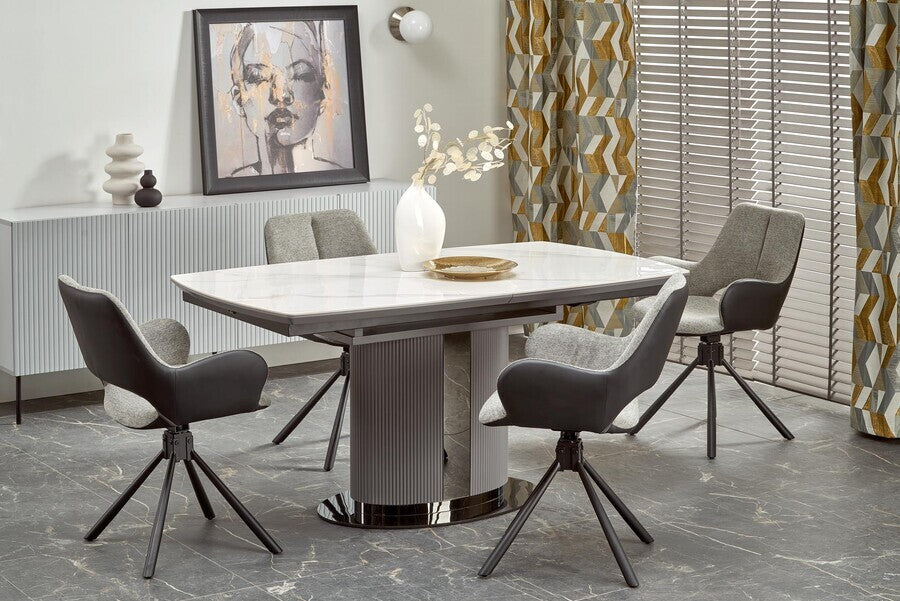 Kitchen Chair K494 | size: Width: 57cm, Height: 85cm, Depth: 59cm | color: Gray | image: 3 | variant: 1012936